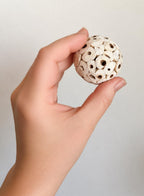 Shred and Destroy Bird Toy for Small Birds - Budgies, Lovebirds - Natural Sola Ball Hanging Chew Toy - 2 Pack - Boredom Buster Cage Toy