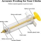 Baby Bird Feeding Syringe Set, 12-Piece Small Pet Parrot Feeder Hand Feeding Tubes Kit, Parrot Feeder Tubes Measuring Tools, for Baby Birds Small Pet
