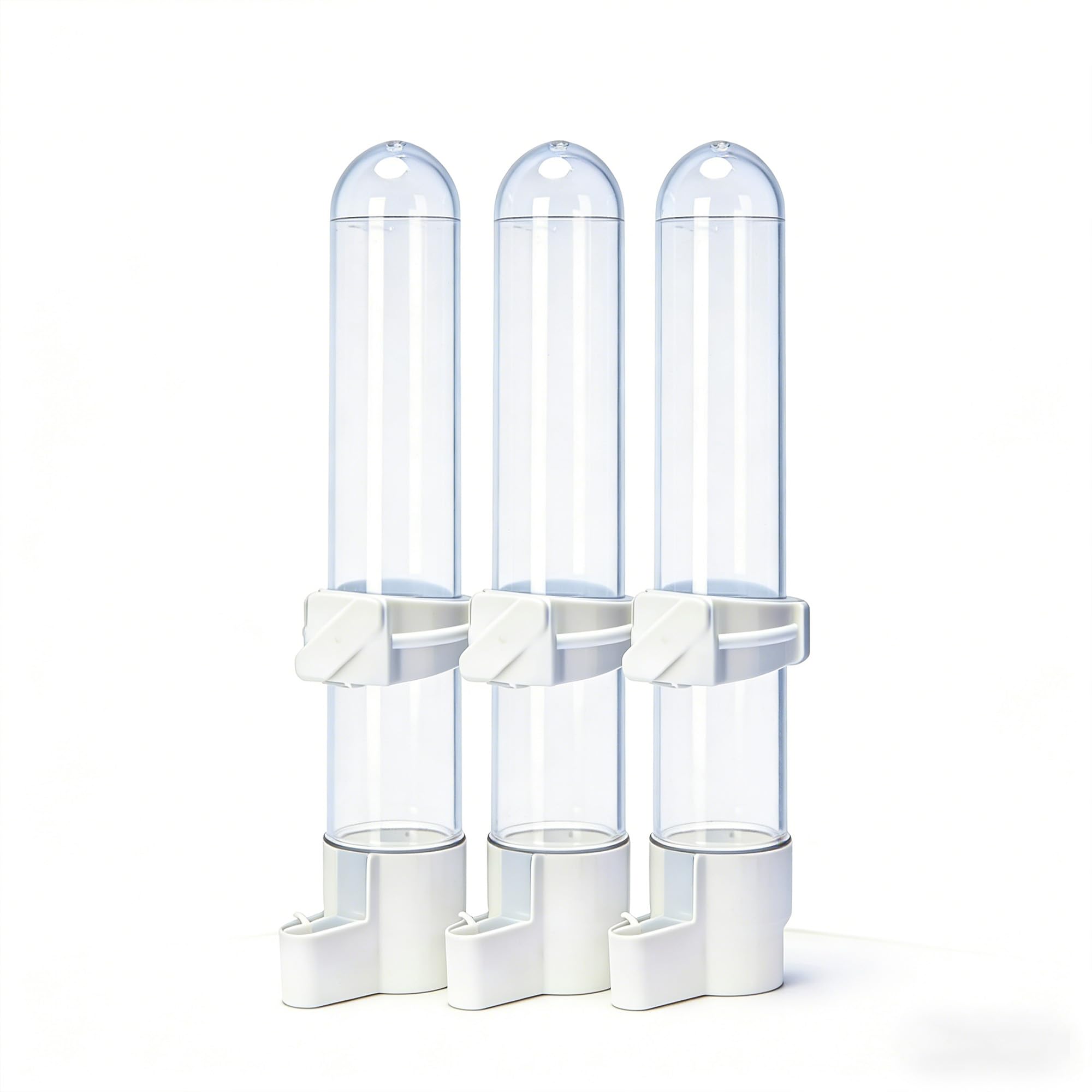 Automatic Bird Water Dispenser Cage Hanging Water Feeder with Anti-Spill Design for Parakeet Canary Small Parrot Lovebirds (2PCS 140ml Water Dispenser)