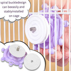 Budgie Toys, Parakeet Training Toy, Interactive Bird Educational Toy for Small Birds, Cockatiel Toys, Fun Parakeet Toys, Lovebird Toys, Quaker Parrot Toys, Bird Toys for Conures (Purple)