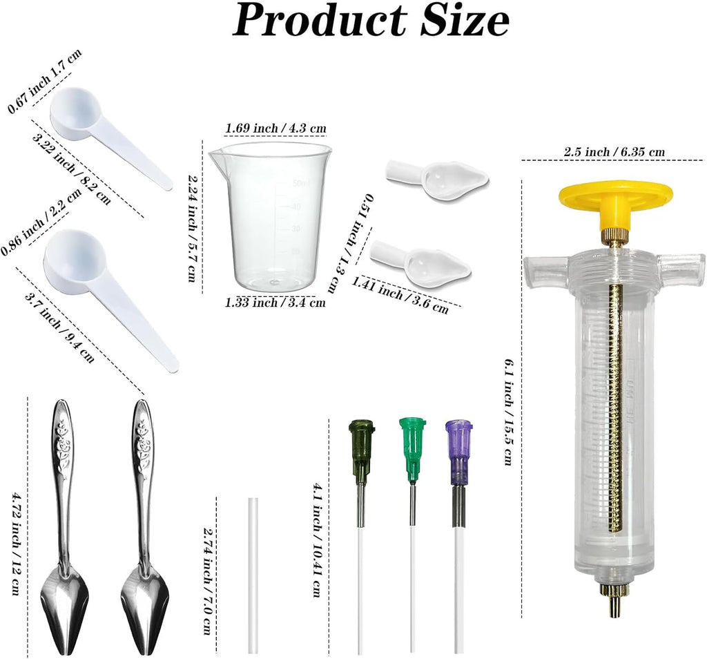 Baby Bird Feeding Syringe Set, 12-Piece Small Pet Parrot Feeder Hand Feeding Tubes Kit, Parrot Feeder Tubes Measuring Tools, for Baby Birds Small Pet