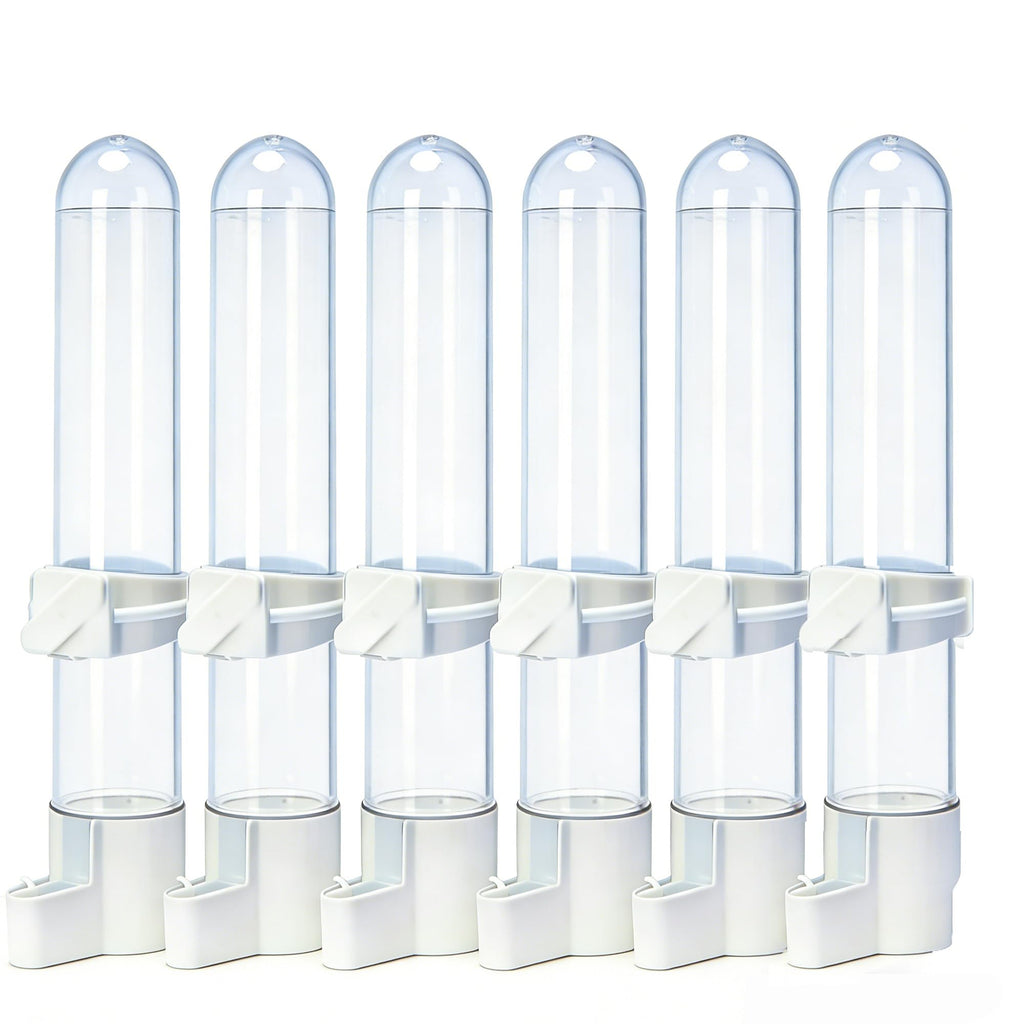 Automatic Bird Water Dispenser Cage Hanging Water Feeder with Anti-Spill Design for Parakeet Canary Small Parrot Lovebirds (2PCS 140ml Water Dispenser)