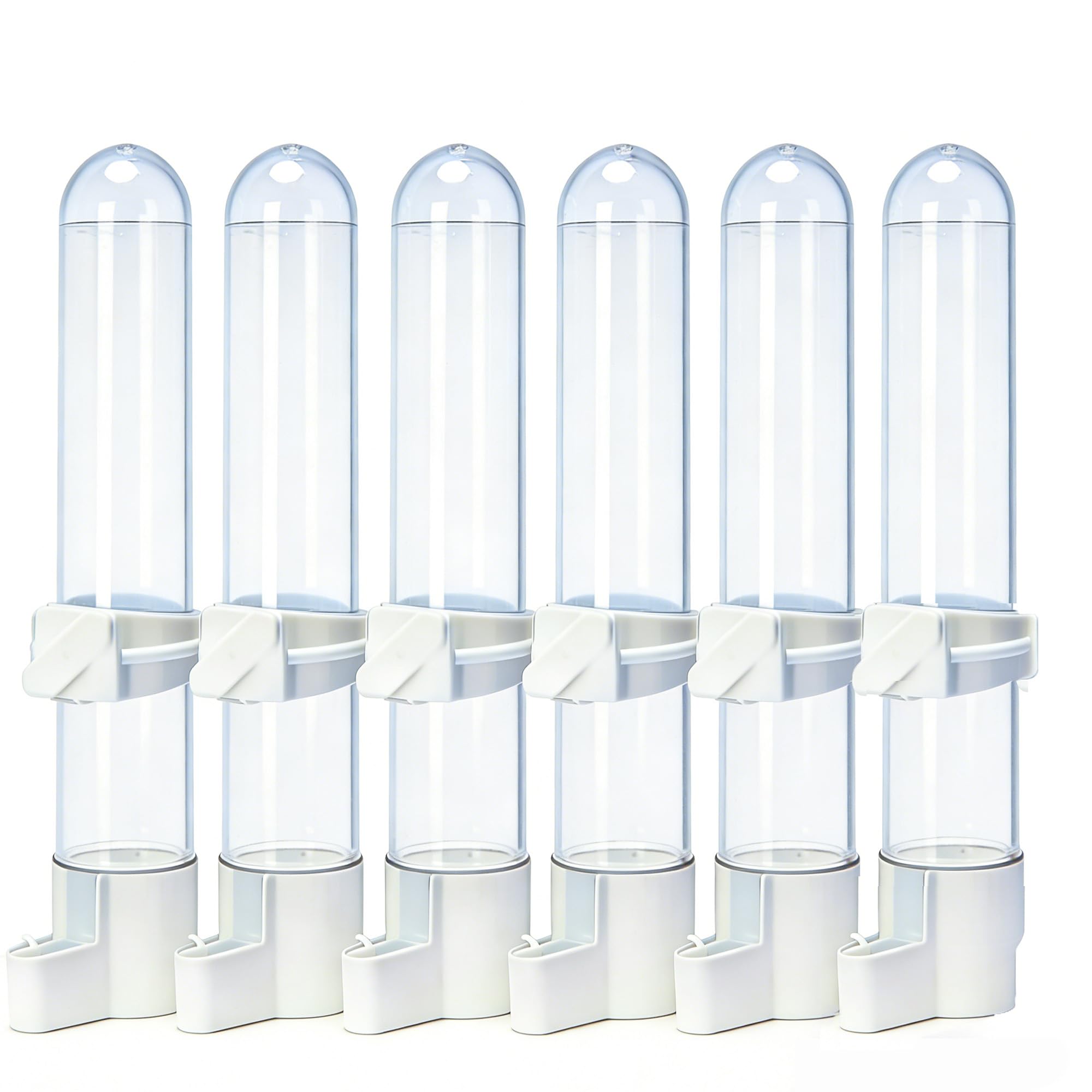 Automatic Bird Water Dispenser Cage Hanging Water Feeder with Anti-Spill Design for Parakeet Canary Small Parrot Lovebirds (2PCS 140ml Water Dispenser)