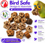 Bonka Bird Toys 3893 Pk24 Mahogany Sliced Pods Foot Talon Craft Part Bird Toys Parakeet Cockatiel Conure