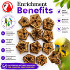 Bonka Bird Toys 3893 Pk24 Mahogany Sliced Pods Foot Talon Craft Part Bird Toys Parakeet Cockatiel Conure